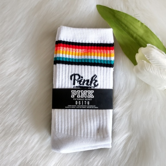 2-PACK😍PINK VS CREW SOCKS - Picture 3 of 5